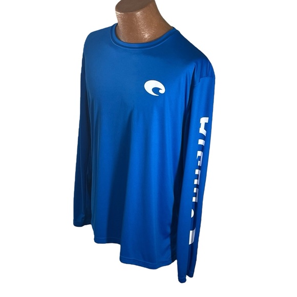 COSTA Del Mar Men's Performance Long Sleeve Crewneck T-Shirt Blue Large … - Picture 5 of 8